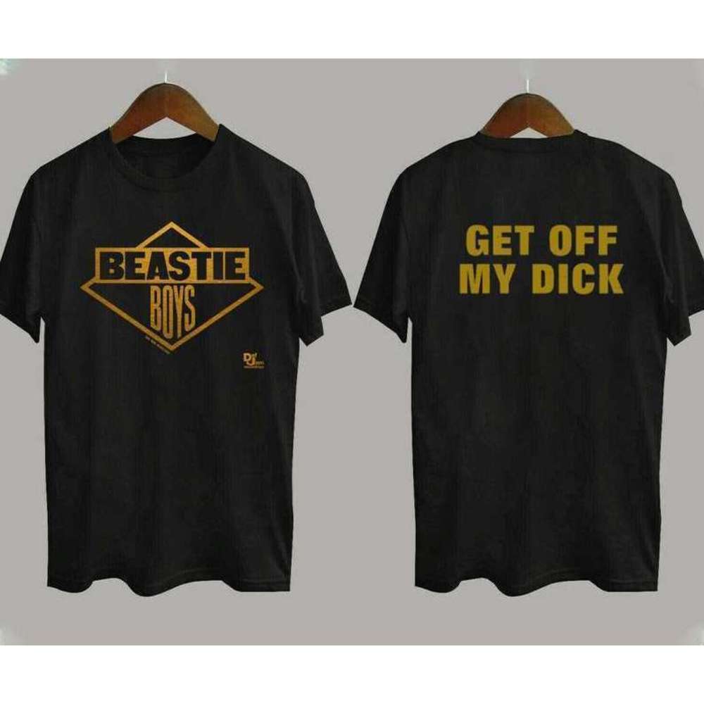 Beastie Boys Get Off My Dick Run Dmc Rap Tour 2 Sided T Shirt